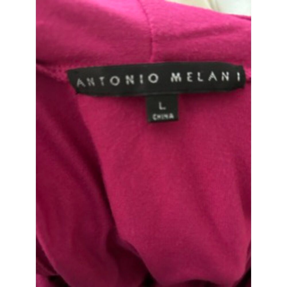 Antonio Melani Magenta Short Sleeve Blouse Women’s Large Dressy Top